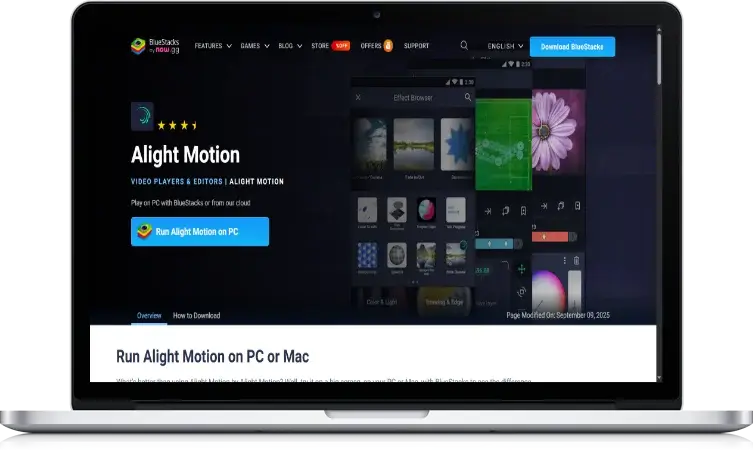 How to download Alight Motion for PC Step 2